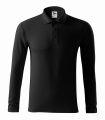 221_01 czarna koszulka polo męska długi rękaw Pique Polo Ls 221.webp