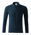 221_02  granatowa koszulka polo męska długi rękaw Pique Polo LS 221.webp