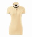 257_85 burbon vanilia koszulka polo damska krótki rękaw kontrastowe paski Collar up 257.webp