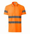 2v9_98 fluorescencyjny pomarańczowy koszulka polo krótki rękaw paski odblaskowe HV Runway 2v9.webp