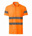 Koszulka polo FLUO unisex odblaskowe pasy HV Runway  2V9 RIMECK