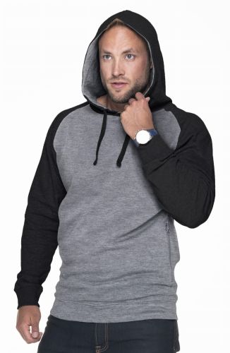 Bluza męska z kapturem kangurek URBAN 62100 Promostars czarna szara.jpg