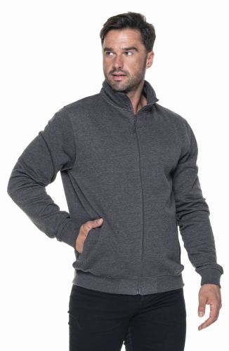 Bluza męska z długim zamkiem OPEN 65550 Promostars ciemny szary melanż.jpg