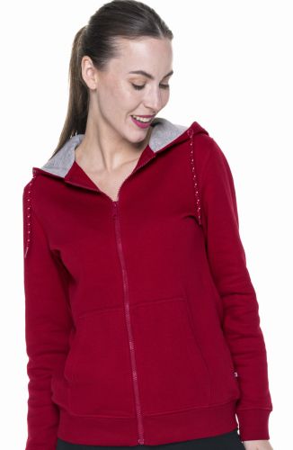Bluza damska z kapturem na zamek COOKIE 61953 PROMOSTARS czerwona.jpg