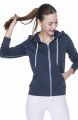 Bluza damska na zamek z kapturem LADIES' HOODY 65103 Promostars granatowy melanż.jpg