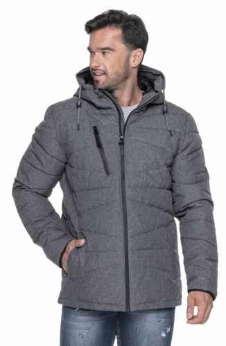 Kurtka męska jesienno-zimowa STITCH 55550 Crimson Cut szary melanż.jpg