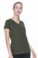 Koszulka damska V-necka T-shirt w serek LADIES' LIFE 21253 Crimson Cut khaki.jpg