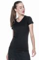 Koszulka damska V-necka T-shirt w serek LADIES' LIFE 21253 Crimson Cut czarna.jpg