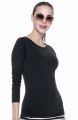 C_21433_26 Koszulka damska z długim rękawem T-shirt LADIES' VOYAGE PLUS 21433 Crimson CUT czarna.jpg