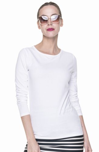 C_21433_20 Koszulka damska z długim rękawem T-shirt LADIES' VOYAGE PLUS 21433 Crimson CUT biała.jpg