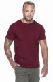Koszulka bawełniana męska dopasowana slim fit T-shirt SLIM 21600 Crimson Cut brąz.jpg