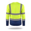 Koszulka męska z długim rękawem ostrzegawcza HI-VIS 77260 MARK The Helper żółta granat 2.jpg