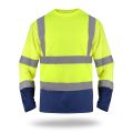 Koszulka męska z długim rękawem ostrzegawcza HI-VIS 77260 MARK The Helper żółta granat.jpg