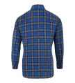 Koszula flanelowa w kratę z nadrukiem logo niebieska szkocka 2.jpg