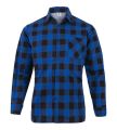 Koszula flanelowa w kratę z nadrukiem logo niebieska.jpg