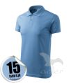 Koszulka polo męska z gładkiego materiału bawełna 202 Malfini ishirt_pl błękitna