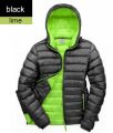 Damska kurtka z kapturem Snow Bird black lime.jpg