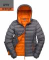 Damska kurtka z kapturem Snow Bird gray orange.jpg