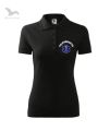 Koszulka polo dla fizjoterapeutki czarna