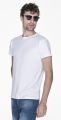 Koszulka męska dopasowana slim fit T-shirt SLIM LIGHT 21650 Promostars biała