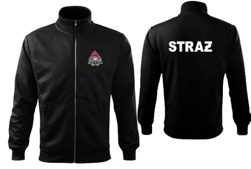 Bluza męska strażacka 407 bluza z logo PSP biały  napis.jpg