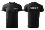 koszulka tshirt z haftem straż z przodu i z tyłu