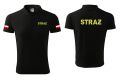 Koszulka polo straż napis złote flaga oba rękawy.jpg