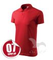 Koszulka polo męska z gładkiego materiału bawełna 202 Malfini ishirt_pl czerwona