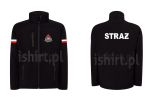 Kurtka czarna softshell dla PSP państwowej straży 