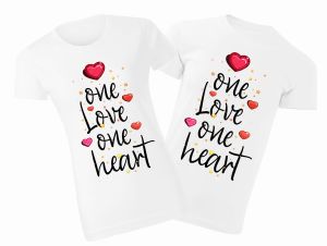Koszulki dla dwojga One love one heart