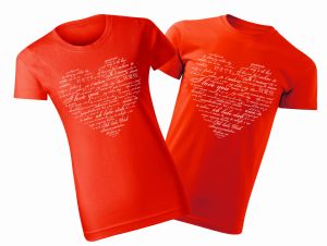 Koszulki z sercem I LOVE YOU w wielu językach