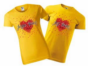 Koszulki na Walentynki z imionami, dowolny napis