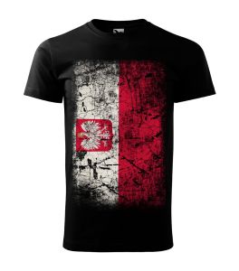Koszulka patriotyczna męska Bandera POLSKA