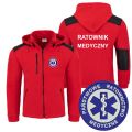 Polar męski z kapturem czerwony JHK ratownik medyczny.jpg