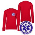 WW02W bluza damska RATOWNIK MEDYCZNY czerwona przod GLOWNE.jpg