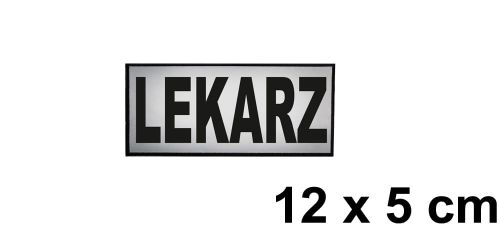 Lekarz naszywka odblaskowa emblemat 12x5 ishirt pl.jpg