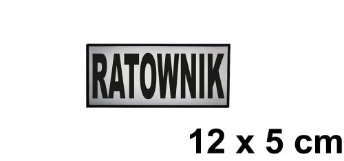 Ratownik naszywka odblaskowa emblemat 12x5 ishirt pl.jpg