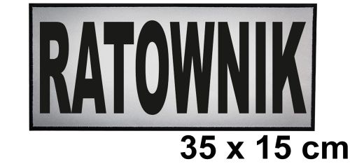 Ratownik naszywka odblaskowa emblemat 35x15 ishirt pl.jpg
