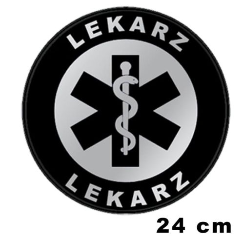 LEKARZ naszywka odblaskowa emblemat ishirt pl 24 cm.jpg