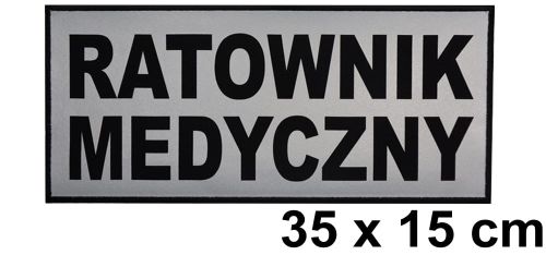 Ratownik medyczny naszywka odblaskowa emblemat 35x15 ishirt pl.jpg