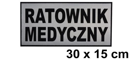 Ratownik medyczny naszywka odblaskowa emblemat 30x15 ishirt pl.jpg