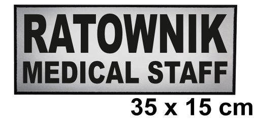 Ratownik medical staff naszywka odblaskowa emblemat 35x15 ishirt pl.jpg