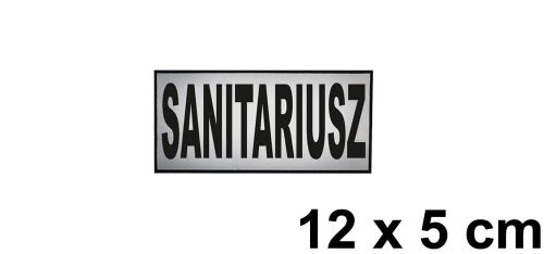 Sanitariusz naszywka odblaskowa emblemat 12x5 ishirt pl rozmiary.jpg