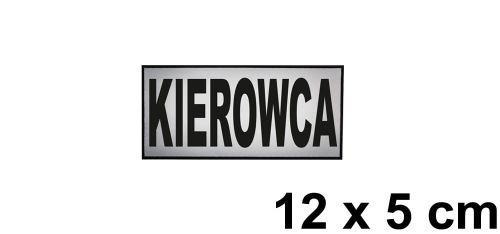 Kierowca naszywka odblaskowa emblemat 12x5 ishirt pl.jpg