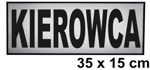 Kierowca naszywka odblaskowa emblemat 35x15 ishirt pl.jpg