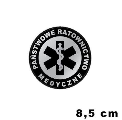 PRM Państwowe Ratownictwo Medyczne naszywka odblaskowa emblemat ishirt pl 8,5.jpg