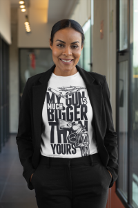 Koszulka damska My gun is much bigger