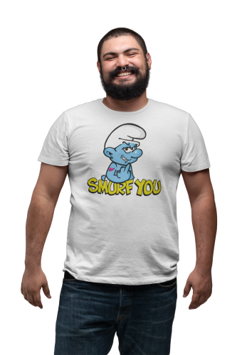 koszulka meska smurf you biała model.png