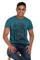 koszulka męska my gun is bigger denim.png