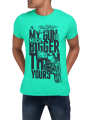 koszulka męska my gun is bigger miętowa.png